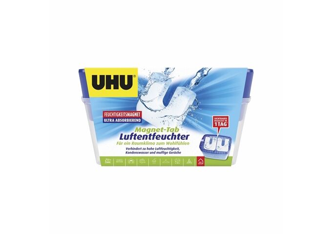 UHU Luftentfeuchter 2x450g Feuchtigkeits-Magnet Co