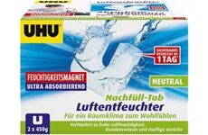 UHU Luftentfeuchter 2 x450g Feuchtigkeits-Magnet N