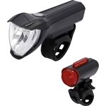 Fischer Bike Akku-USB-LED Beleuchtungs-Set 50 LUX