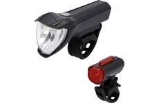 Fischer Bike Akku-USB-LED Beleuchtungs-Set 50 LUX