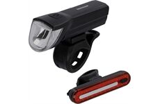 Fischer Bike LED-Akku Beleuchtung-Set Bremsbeleuchtung 30 Lux