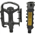 Fischer Bike Pedale MTB Kunststoff mit Reflektoren schwarz