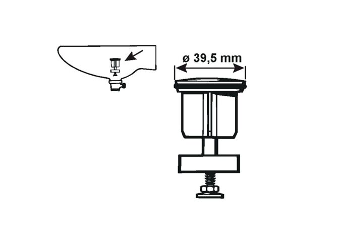  Waschtisch Excenter Ventilkegel