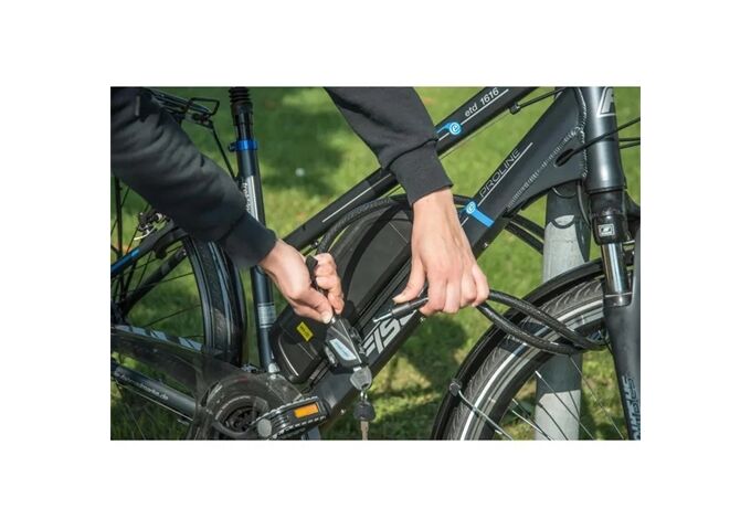 Fischer Bike Seilschloss mit Schlüssel 180cm 14mm FSH-System