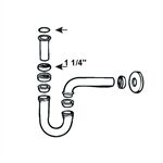  Überwurfm.für Geruchsverschluß 11/4´ ´, chrom