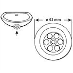  Ventilplatte für Waschtisch Ventil,chrom