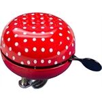 Fischer Bike Glocke Maxi Pünktchen rot /weiß