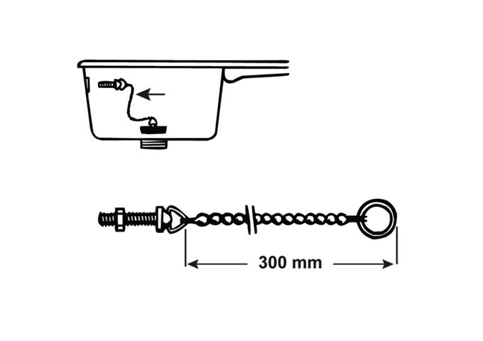 Cornat Kugelkette mit Gewindeschraube