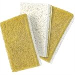 Peggy Perfekt Reinigungsschwamm Go Green mit Vließ, 3er Pack