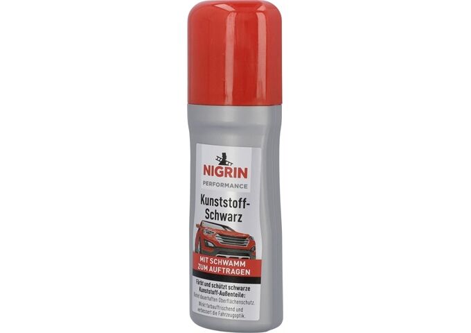 Nigrin Performance Kunststoff-Schwarz 75 ml