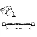 Cornat Kugelkette 250mm, chrom