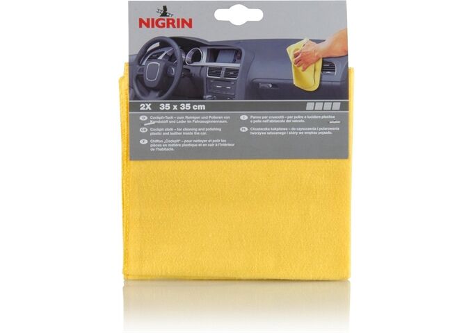 Nigrin Cockpit-Tücher 2 Stück, 35 X 35 cm