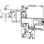  MA-Anschl.ventil-Eckfix 3/8 ´ ´ chrom