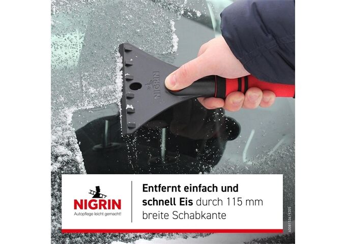 Nigrin Eiskratzer Softgriff schwarz rot