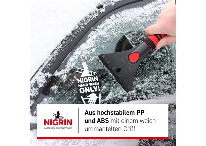 Nigrin Eiskratzer Softgriff schwarz rot