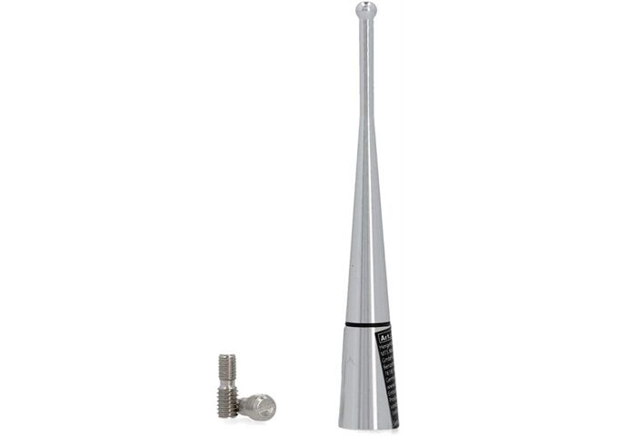 Cartrend Universal Kurzstab-Dachantenne, 10 cm, silber