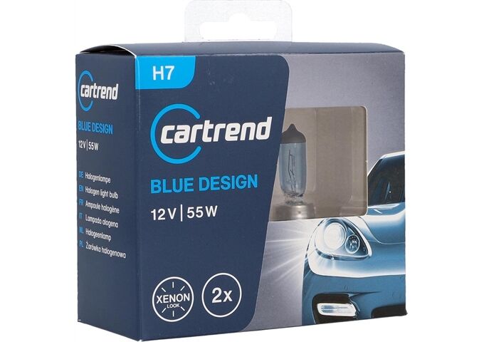 Cartrend H7 High Power Blue Design 55W P43T, 2er Set