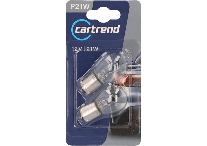 Cartrend Kugellampe P21W 12V, 2 Stück