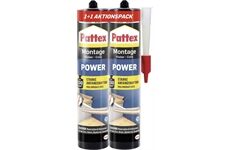 Pattex Montage Power Montagekleber weiß 1+1 x 370 g