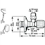  Eckventil 1/2 Schubr. 200