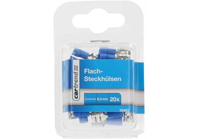 Cartrend Flachsteckhülsen 6,3