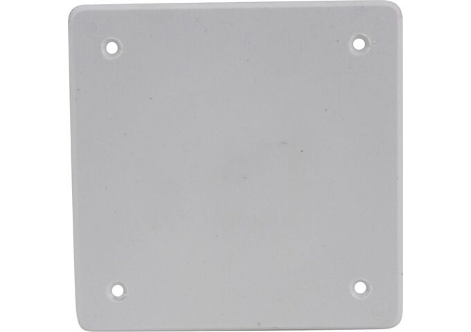 Unitec Deckel für UP-Abzweigkasten 80 x 80 mm, weiß