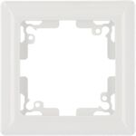 Unitec Abdeckr. Serie Genua 1-fach, ultraweiß