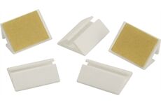 Unitec Kabelhalter, selbstklebend weiß,10 Stück