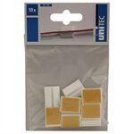 Unitec Kabelhalter, selbstklebend weiß,10 Stück