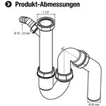 Cornat SP-Geruchsverschluss, 1 1/2 " x 40 mm