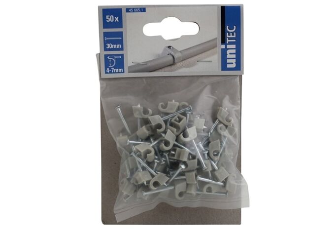 Unitec Express-Schelle,4-7 mm,grau 50 Stück