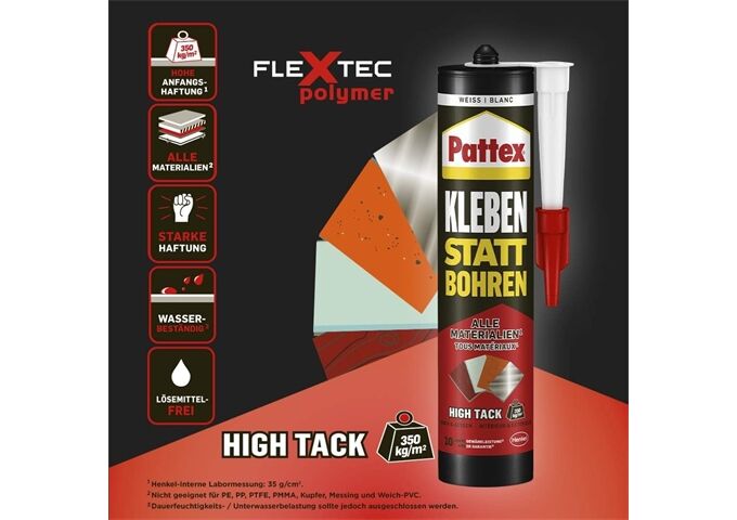 Pattex Kleben statt Bohren Alle Material. High Tack 440g