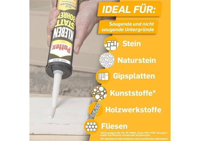 Pattex Kleben statt Bohren Alle Materialien Express 390g