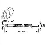 Cornat Verbindungsschlauch M10/1AGx10 Rohrst.