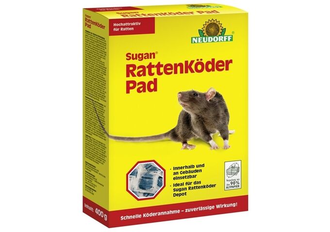 Neudorff Neudorff Sugan Rattenköder Pads 400g