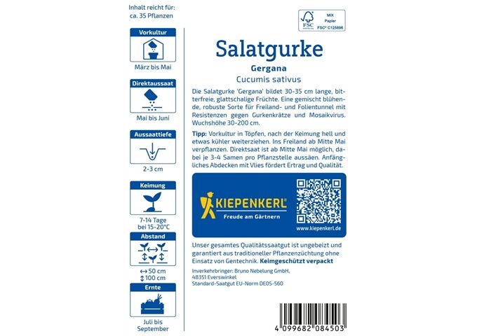 Kiepenkerl Salatgurke Gergana