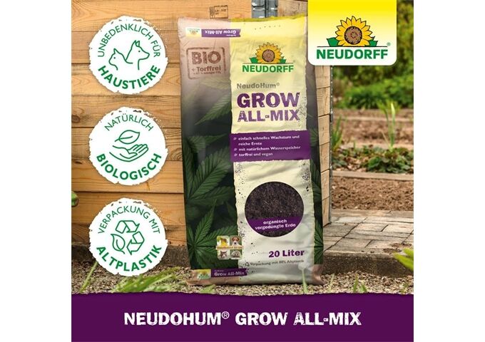 Neudorff NeudoHum Grow All-Mix Cannabiserde Hanferde 40 L