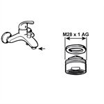  Luftsprudler M28/1 Außengewin. mitDichtung, edelst