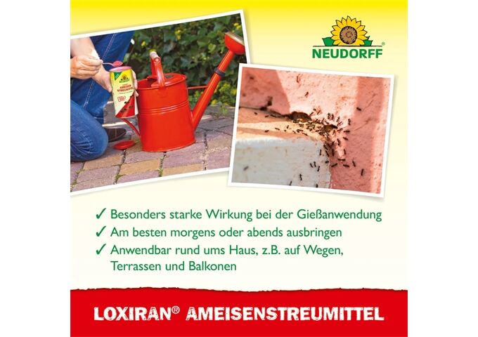 Neudorff Loxiran Ameisenmittel zum Streuen und Gießen 500 g