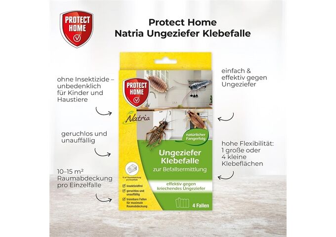 Protect Home PH Natria Ungeziefer Klebefalle, 4Stück