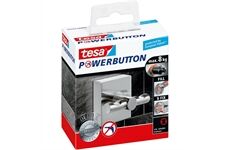 Tesa Powerbutton Haken Deluxe, eckig, matt