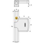 Abus Fenster-Zusatzsicherung FTS206 AL0125