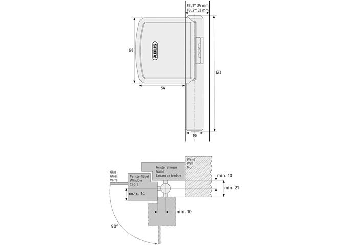  Fensteraushebesicherung FAS 101 B SB