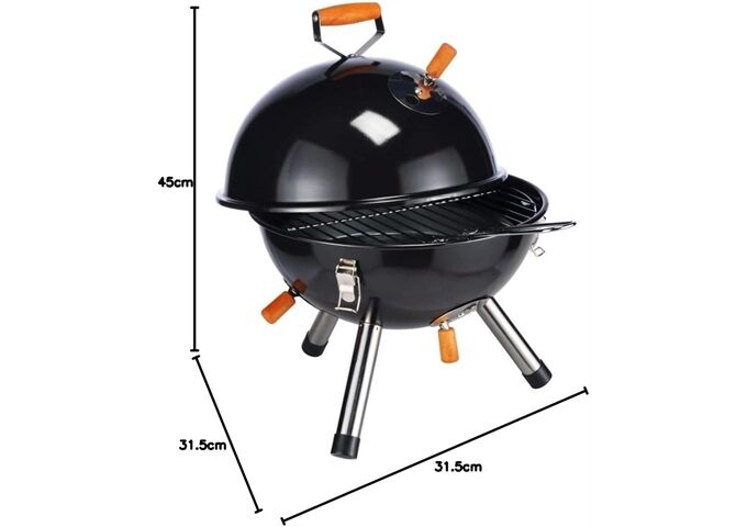 Haushalt Int. Mini- Kugelgrill schwarz D:32cm H:ca. 45cm