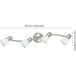 EGLO Wandleuchte DAKAR 1 L650 B100 4X40W