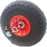 pro-bau-tec PU Rad 260x85mm/3.00-4 auf KS Felge