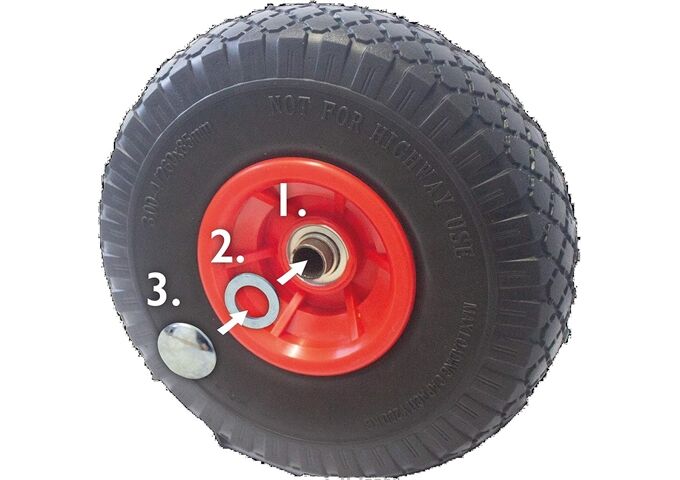 pro-bau-tec PU Rad 260x85mm/3.00-4 auf KS Felge