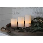 BOLTZE LED-Leuchtkerze, Echtwachs weiß