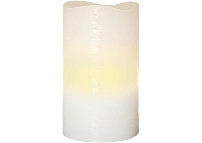 BOLTZE LED-Leuchtkerze, Echtwachs weiß