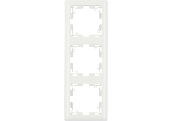 Unitec Abdeckr.Serie Genua, 3-fach, ultraweiß